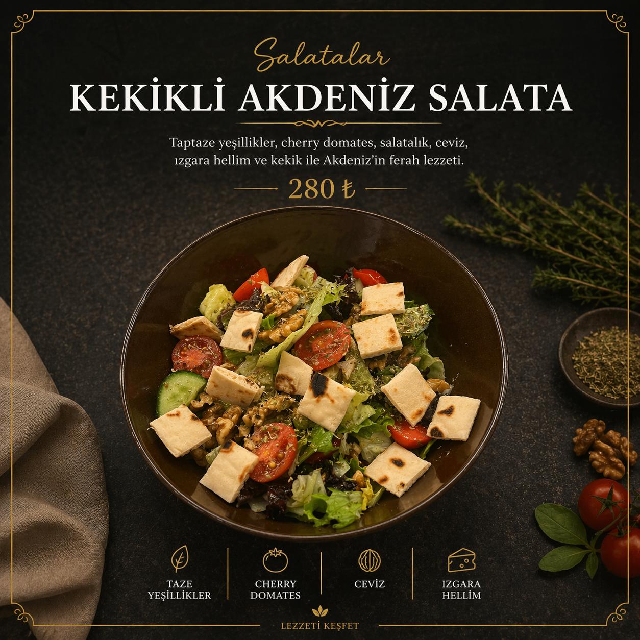 Kekikli Akdeniz Salata